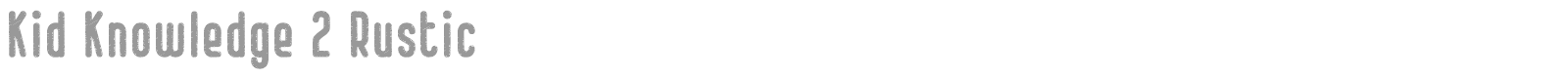 Kids Knowledge font preview